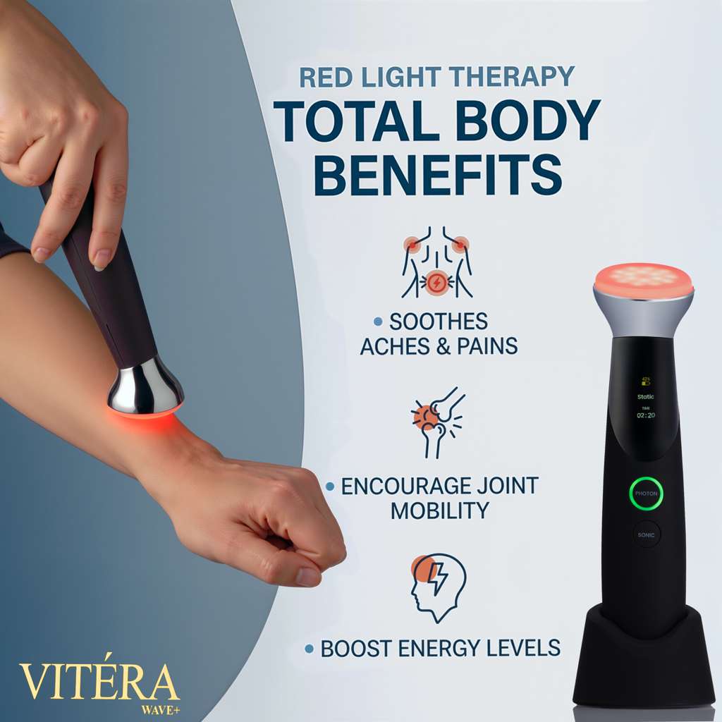 Vitera Wave Advanced Red Light & Ultrasound Therapy Device